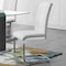 Global Furniture Usa Contemporary Fabric, PU D915 2 White Dining Chairs 2977 - alternate 6